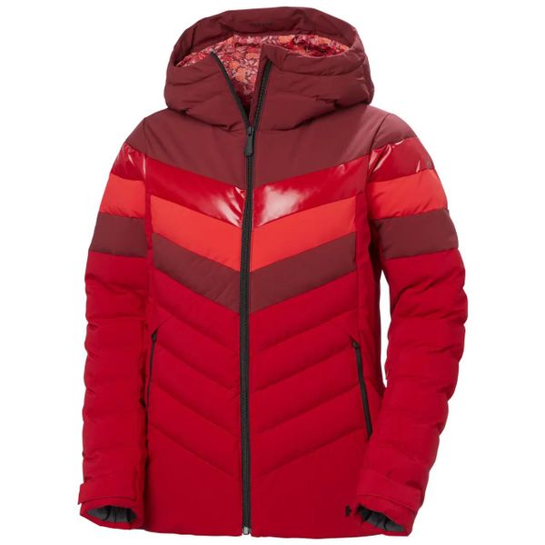 Damska kurtka puchowa Helly Hansen Imperial Puffy. Czerwone kurtki damskie Helly Hansen, l, bez wzorów, z materiału, długie, bez kaptura, narciarskie. Za 1,119.20 zł.
