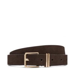 Pasek Tommy Hilfiger. Czarne paski damskie Tommy Hilfiger, bez wzorów. Za 229.99 zł.