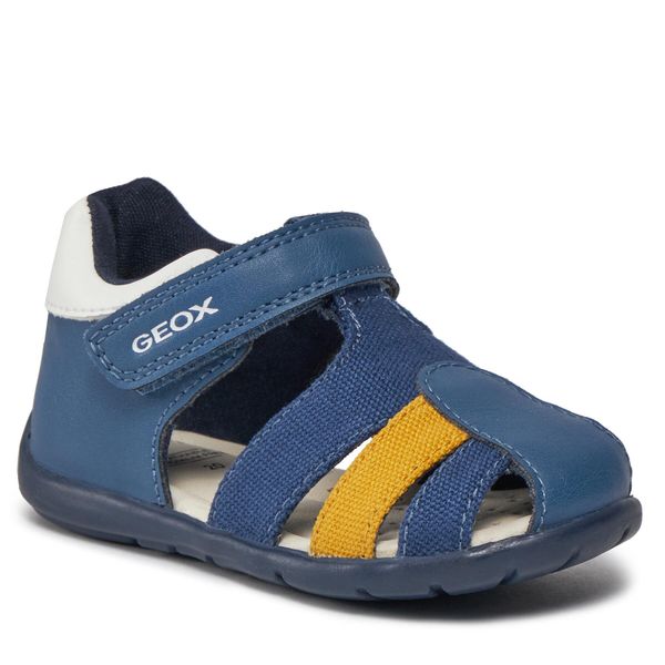 Sandały Geox. Niebieskie sandały chłopięce Geox, bez zapięcia. Za 188.99 zł.