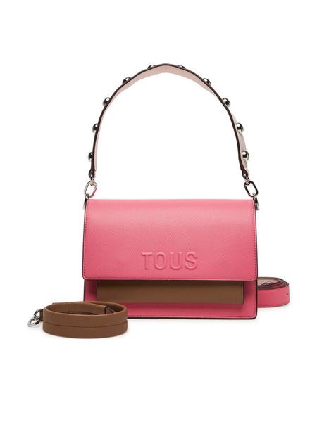 TOUS Torebka Audree 2002202613 Różowy. Czerwone torebki do ręki damskie tous, bez wzorów, ze skóry, bez dodatków. Za 609.99 zł.