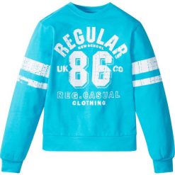 Bluza z nadrukiem w stylu "college" bonprix błękit laguny z nadrukiem. Bluzy dla chłopców marki bonprix. Za 37.99 zł.