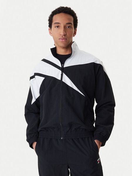 Reebok Bluza Bailham RK25551CCM Czarny Relaxed Fit. Czarne bluzy męskie Reebok, l, bez wzorów, z syntetyku, bez kaptura. Za 194.99 zł.