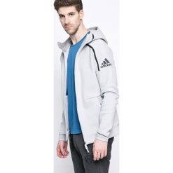 Adidas Performance - Bluza. Szare bluzy męskie adidas Performance, z nadrukiem, z bawełny. W wyprzedaży za 269.90 zł.
