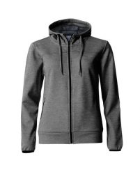 Clique Ottawa Women damska bluza z kapturem z poliestru szary melanż – grey. Szare bluzy damskie CLIQUE, s, bez wzorów, z kapturem. Za 244.88 zł.