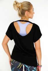 Bluzka do tańca damska luźna 2skin Bachata. Czarne bluzki damskie 2SkIN, l, bez wzorów, z materiału, bez kołnierzyka, bez ramiączek. Za 119.00 zł.
