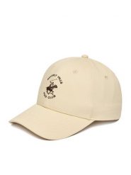 Beverly Hills Polo Club Czapka z daszkiem CWBEO-BHPC-U3-003-SS26 Beżowy. Brązowe rękawiczki męskie Beverly Hills Polo Club, bez wzorów, z bawełny. Za 79.99 zł.