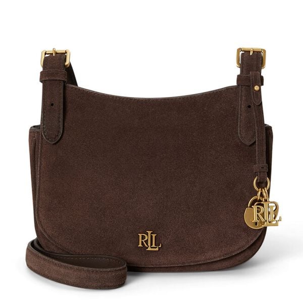 Torebka LAUREN RALPH LAUREN. Brązowe listonoszki damskie Lauren Ralph Lauren, bez wzorów, bez dodatków. Za 1,348.99 zł.