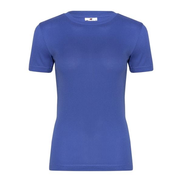 Koszulka damska Champion Rochester. Niebieskie t-shirty damskie Champion, l, bez wzorów, casualowe, bez kołnierzyka. Za 73.99 zł.