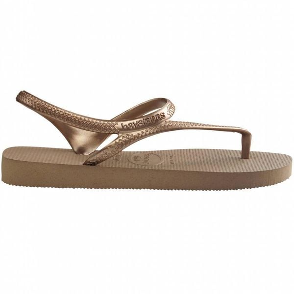 Klapki Havaianas Model Flash Urban Kolor Brąz. Brązowe klapki damskie Havaianas, bez wzorów, z gumy, sportowe, bez obcasa. Za 83.99 zł.