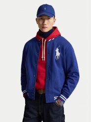 Polo Ralph Lauren Bluza 710951717502 Niebieski Regular Fit. Niebieskie bluzy męskie Polo Ralph Lauren, m, bez wzorów, z bawełny, bez kaptura. Za 1,499.00 zł.