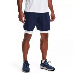 Spodenki treningowe męskie lekkie Under Armour 1370388. Niebieskie szorty męskie Under Armour, m, bez wzorów. Za 169.99 zł.