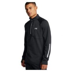 Sweter Męski Under Armour Launch Elite CW HZ. Czarne swetry przez głowę męskie Under Armour, m, bez wzorów, bez kołnierzyka. Za 359.00 zł.