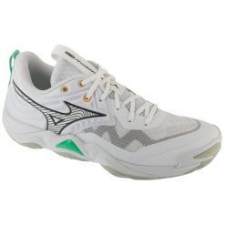 Buty do siatkówki męskie, Wave Momentum Elite. Białe buty sportowe męskie Mizuno, bez zapięcia, do siatkówki, mizuno wave. Za 649.99 zł.