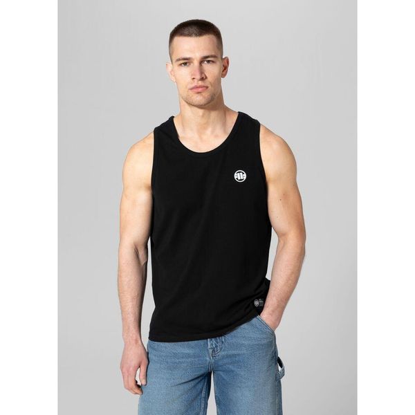 Tank męski Pitbull Top Slim Fit Small Logo. Czarne t-shirty męskie PITBULL, m, bez wzorów, bez kołnierzyka. Za 89.00 zł.