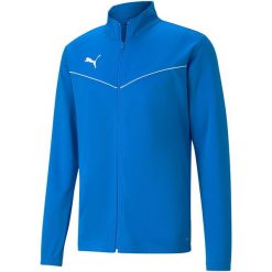 Bluza męska Puma teamRISE Training Poly Jacket niebieska. Białe bluzy męskie Puma, m, bez wzorów, bez kaptura, do piłki nożnej. Za 149.00 zł.
