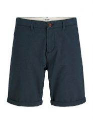 Jack & Jones Szorty materiałowe Marco 12269494 Granatowy Regular Fit. Niebieskie szorty męskie Jack & Jones, m, bez wzorów, z bawełny. Za 109.99 zł.