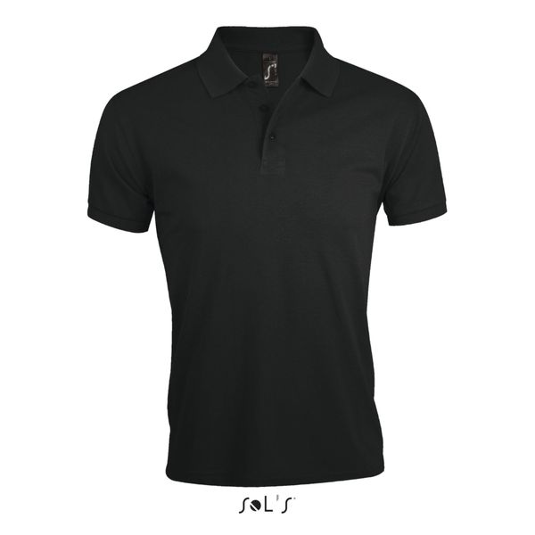 Polo Sol's Prime. Czarne koszulki polo męskie SOL'S, m, bez wzorów, z bawełny, bez ramiączek. Za 135.00 zł.