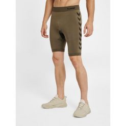 Spodenki treningowe kompresyjne Hummel hmlfirst. Szare krótkie spodenki sportowe męskie Hummel, m, bez wzorów, z dzianiny, na fitness i siłownię. Za 172.50 zł.