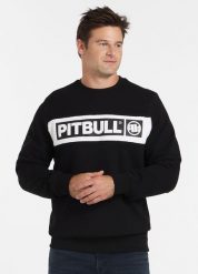 Bluza męska Pitbull Sherwood. Brązowe bluzy męskie PITBULL, m, z aplikacjami, z bawełny, bez kaptura. Za 199.00 zł.