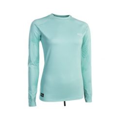 Koszulka surfingowa damska ION Lycra LS crystal blue. Niebieskie koszulki sportowe damskie ION, s, bez wzorów, z lycry, bez kołnierzyka, bez ramiączek. Za 199.00 zł.
