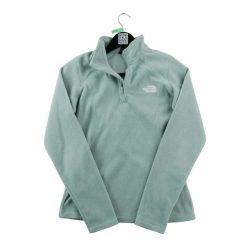Second life - Bluza polarowa damska 1/4 Zip niebieska - Stan bardzo dobry. Niebieskie bluzy sportowe damskie The North Face, xs, bez wzorów, z materiału, bez kaptura. Za 143.46 zł.
