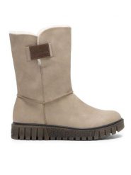 Rieker Botki Y3456-60 Beżowy. Brązowe botki damskie Rieker, z syntetyku, bez obcasa, na płaskiej podeszwie, bez zapięcia. Za 233.99 zł.