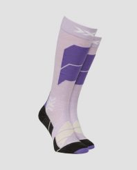 Skarpety X-Socks SKI PERFORM MERINO OTC P095. Fioletowe skarpety damskie X-Socks, bez wzorów, z materiału. Za 209.99 zł.