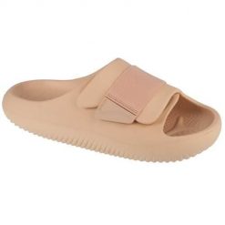 Klapki unisex Crocs 2094132DS. Brązowe skarpety damskie Crocs, bez wzorów, z materiału. Za 364.00 zł.