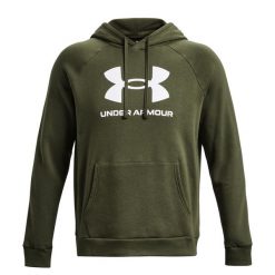 Męska Bluza Polarowa Z Logo. Zielone bluzy męskie Under Armour, m, bez wzorów, z polaru, bez kaptura. Za 359.99 zł.