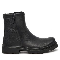 Botki ECCO. Czarne botki męskie ecco, bez wzorów, bez zapięcia. Za 809.99 zł.
