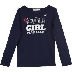 Koszulka w kolorze granatowym. Niebieskie bluzki dla dziewczynek Daniel Hechter, Naf Naf Kids, bez wzorów, z bawełny, bez kołnierzyka, bez ramiączek. W wyprzedaży za 32.95 zł.