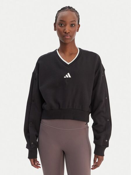 Adidas Bluza Stadium KC4980 Czarny Loose Fit. Czarne bluzy damskie Adidas, s, bez wzorów, bez kaptura. Za 299.99 zł.
