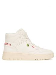 Geox Sneakersy J Lestrella J56NLA 000BC C1000 D Biały. Białe buty sportowe dziewczęce Geox, bez wzorów, ze skóry, bez zapięcia. Za 209.99 zł.
