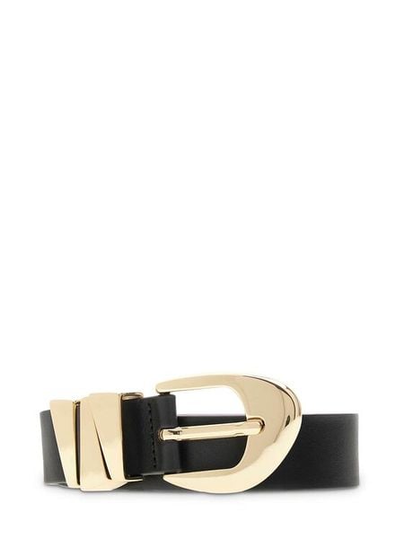 Guess Pasek BW9479 P6330 Czarny. Czarne paski damskie Guess, z aplikacjami, ze skóry. Za 291.99 zł.