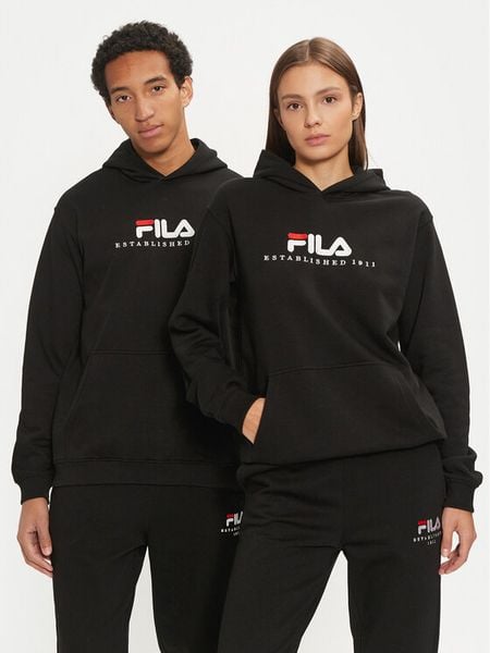 Fila Bluza Unisex Brunssum FAU0145 Czarny Regular Fit. Czarne bluzy męskie Fila, m, bez wzorów, z bawełny, bez kaptura. Za 159.99 zł.