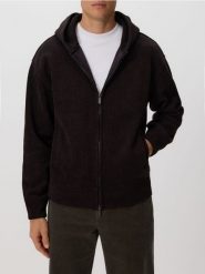 Bluza z kapturem - ciemnobrązowy. Brązowe bluzy męskie Reserved, l, bez wzorów, z dzianiny, z kapturem. Za 159.99 zł.