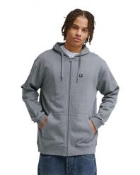 Bluza na zamek dla Mężczyzn LORION Szary. Szare bluzy męskie DC Shoes, m, bez wzorów, z bawełny, z kapturem. Za 319.99 zł.