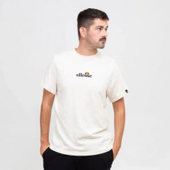 T-SHIRT MĘSKI KOSZULKA SPORTOWA ELLESSE. Białe koszulki sportowe męskie Ellesse, m, bez wzorów, z bawełny, sportowe, bez kołnierzyka. Za 116.00 zł.