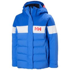 Dziecięca kurtka narciarska Helly Hansen Diamond. Niebieskie kurtki i płaszcze dla dziewczynek Helly Hansen, na lato, bez wzorów, z dzianiny, długie, bez kaptura. Za 893.25 zł.
