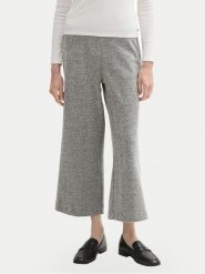 Tom Tailor Kuloty 1044270 Szary Relaxed Fit. Szare spodnie materiałowe damskie Tom Tailor, bez wzorów, z syntetyku. Za 149.99 zł.