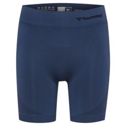 Damskie szorty bezszwowe Hummel Shaping. Niebieskie szorty sportowe damskie Hummel, xl, bez wzorów, sportowe, do siatkówki. Za 153.50 zł.