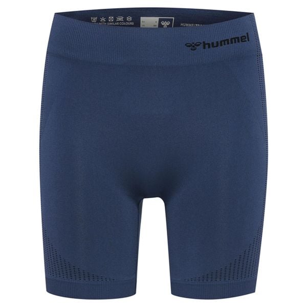 Damskie szorty bezszwowe Hummel Shaping. Niebieskie szorty sportowe damskie Hummel, xl, bez wzorów, sportowe, do siatkówki. Za 153.50 zł.