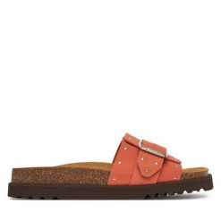 Klapki Scholl. Pomarańczowe klapki damskie Scholl, bez wzorów, bez obcasa. Za 279.99 zł.
