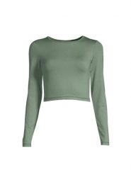 Koszulka Casall Crop z Długim Rękawem Damska Oddychająca Elastyczna. Zielone koszulki sportowe damskie Casall, l, bez wzorów, z materiału, bez kołnierzyka, bez ramiączek, na fitness i siłownię. Za 169.00 zł.