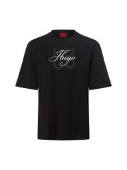 HUGO Koszulka - Dashire_5 Kobiety Bawełna (100%) czarny, S. Czarne t-shirty damskie Hugo, s, bez wzorów, z bawełny, eleganckie, bez kołnierzyka. Za 229.95 zł.