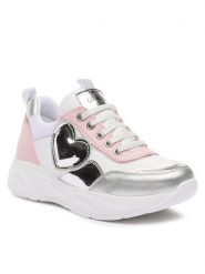 Guess Sneakersy FJ7CLA ELE12 Biały. Białe buty sportowe dziewczęce Guess, z aplikacjami, z materiału, bez zapięcia. Za 279.99 zł.