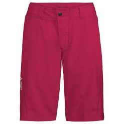 Spodenki damskie VAUDE Ledro. Czerwone obuwie sportowe damskie Vaude, bez wzorów, rowerowe. Za 429.75 zł.