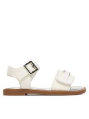 MICHAEL Michael Kors Sandały Kieran MK03828101 Biały. Białe sandały dziewczęce MICHAEL Michael Kors, ze skóry, bez zapięcia. Za 339.99 zł.