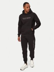 Tommy Hilfiger Bluza MW0MW29730 Czarny Regular Fit. Czarne bluzy męskie Tommy Hilfiger, m, bez wzorów, z syntetyku, bez kaptura. Za 849.99 zł.