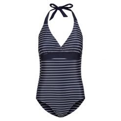 Damski Jednoczęściowy Kostium Kąpielowy Flavia II Stripe. Białe kostiumy jednoczęściowe damskie Regatta, bez wzorów, na fitness i siłownię. Za 139.99 zł.